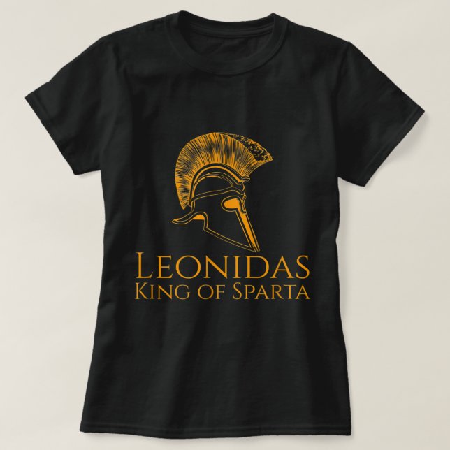 Camiseta Grécia Antiga - Leônidas Rei De Esparta (Frente do Design)