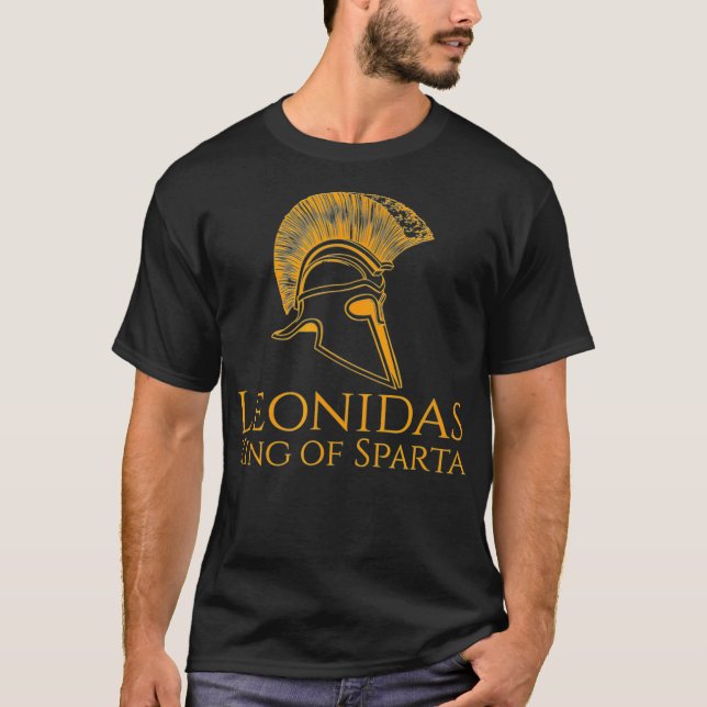 Camiseta Grécia Antiga Leonidas Rei De Esparta (Frente)