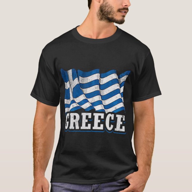 Camiseta Grécia Bandeira Grega (Frente)