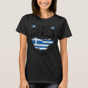 Camiseta Grécia Bandeira Grega Metade Grego É Melhor Do Que