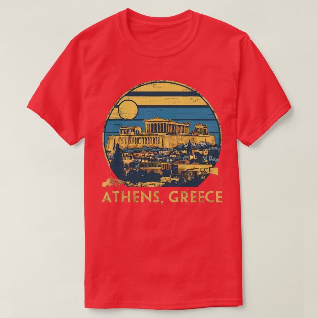 Camiseta grécia de atenas (Frente do Design)