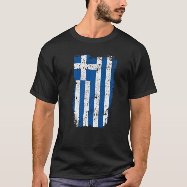Camiseta Grécia do Orgulho Vintage, na Grécia (Frente)