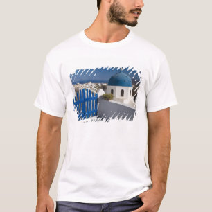 Camiseta Grécia e ilha grega de Santorini