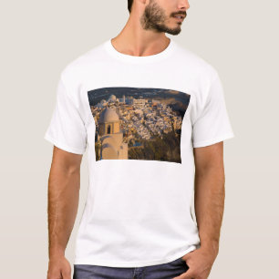 Camiseta Grécia e Ilha Grega de Santorini cidade de