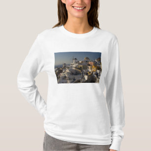 Camiseta Grécia e ilha grega de Santorini, cidade de Oia