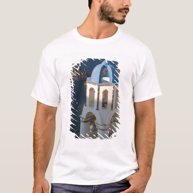 Camiseta Grécia e ilha grega de Santorini, cidade de Oia 2 (Frente)