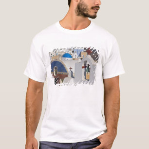 Camiseta Grécia e Ilha Grega de Santorini cidade de Oia 5