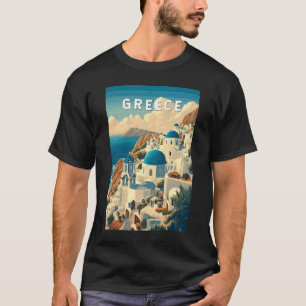 Camiseta Grécia Illustration Viagem Art Vintage