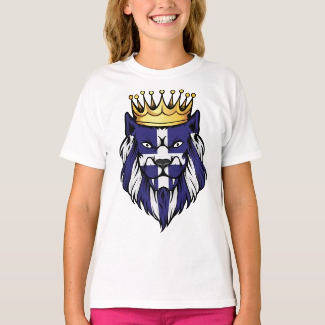 Camiseta Grécia Lion King Flag (Frente)