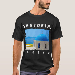 Camiseta Grécia Santorini, ilha grega do Mediterrâneo