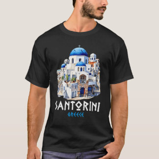 Camiseta Grécia Santorini Souvenir