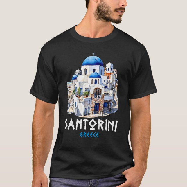 Camiseta Grécia Santorini Souvenir (Frente)