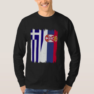 Camiseta Grécia Sérvia Meia Bandeira Srbija Raízes Gregas S