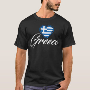 Camiseta Grécia Sinalizador de Coração Preto