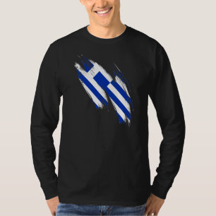Camiseta Grécia Sinalizador Grego Orgulho do Orgulho Grego