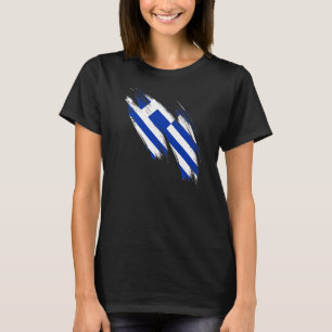 Camiseta Grécia Sinalizador Grego Orgulho do Orgulho Grego