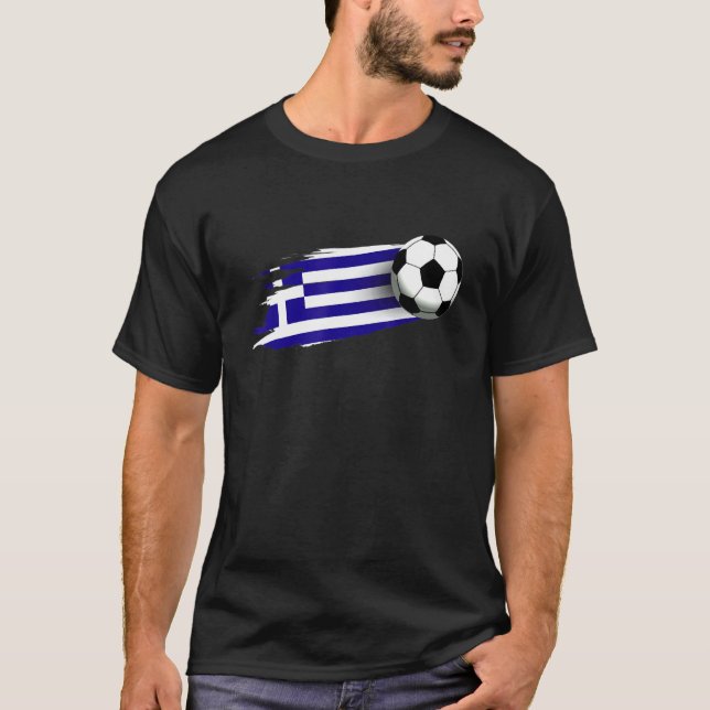 Camiseta Grécia Sinalizador Jersey Grécia Equipe de Futebol (Frente)