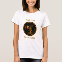 GRÉCIA TAG Con 2023 - Camisa-T feminina