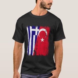 Camiseta Grécia Turquia Meia Bandeira Turquia Grega Turca H