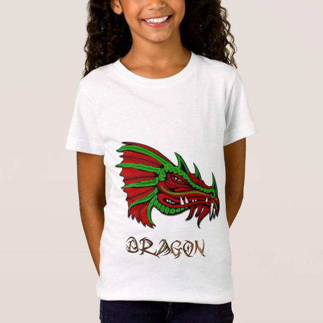 Camiseta Grecken - Arte Fantasia do Dragão Místico (Frente)