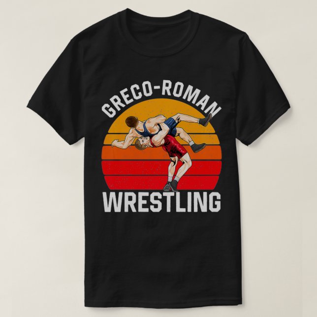 Camiseta Greco Roman Luta Freestyle Wrestler Training (Frente do Design)