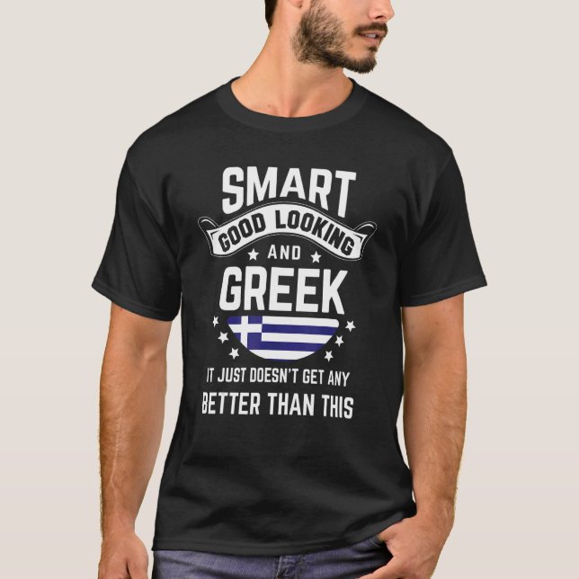 Camiseta Greek Flag Native Pride  Greece Greek Roots (Frente)
