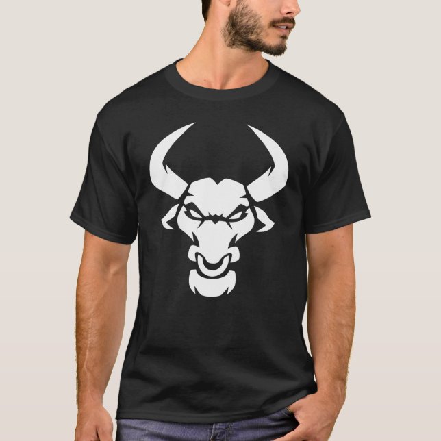 Camiseta Greek Mythology Beast Minotaur, Part Man Part Bull (Frente)
