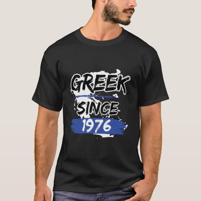 Camiseta Greek Since 1976 Greece Map Greek (Frente)