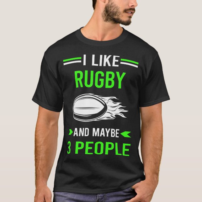 Camiseta Green 3 Pessoas Rugby (Frente)