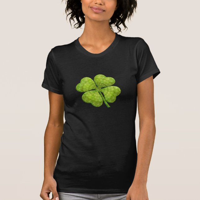 Camiseta Green 4 Leaf Shamrock (Frente)