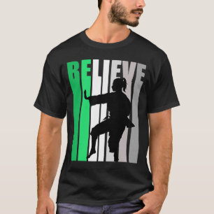 Camiseta Green Acredita Motivando Raparigas Karate Retro Gr