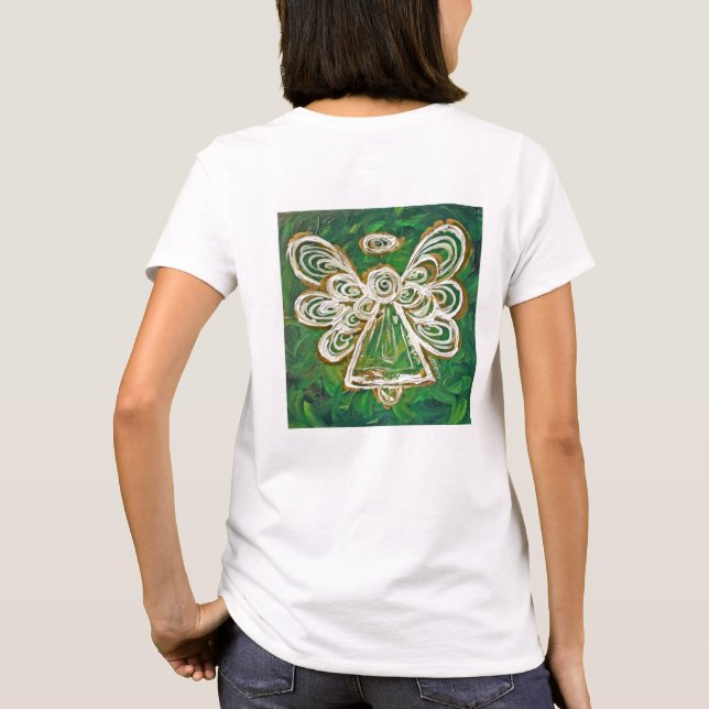 Camiseta Green Angel (Imagem no verso) (Verso)