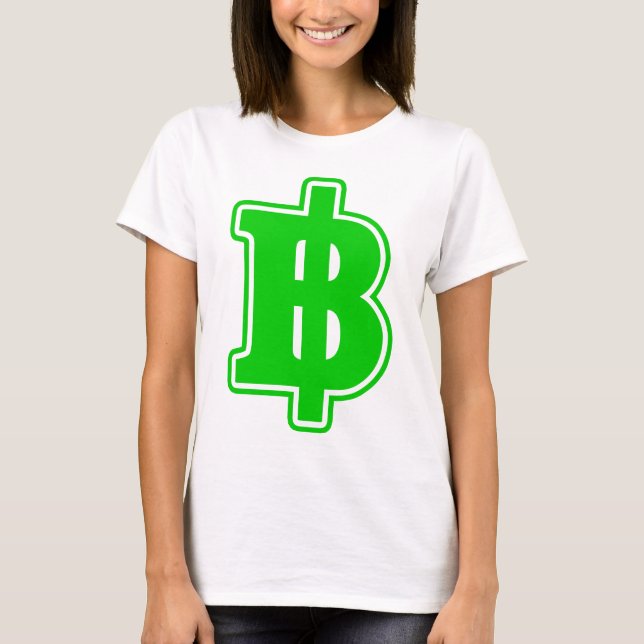 Camiseta GREEN BAHT SGN ฿ Moeda Tailandesa ฿ (Frente)