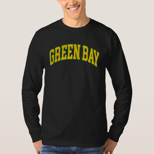 Camiseta Green Bay Wisconsin Throwback Classic (Frente)