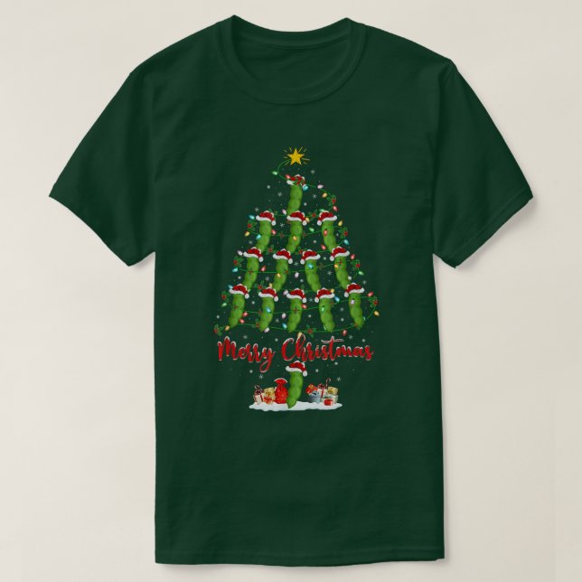 Camiseta Green Bean Lover Matching Santa Green Bean Christm (Frente do Design)