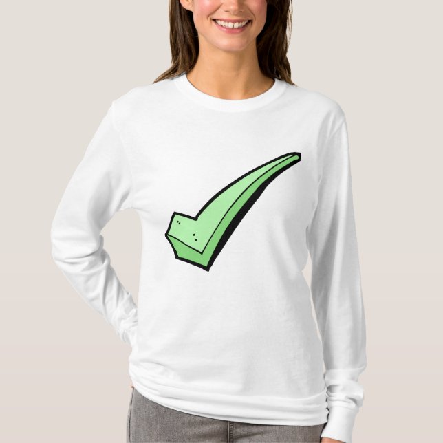 Camiseta Green Check Mark Tick Symbol (Frente)