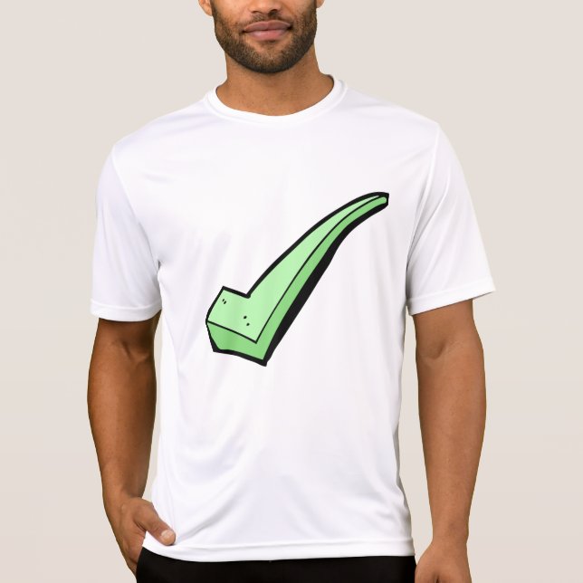 Camiseta Green Check Mark Tick Symbol (Frente)