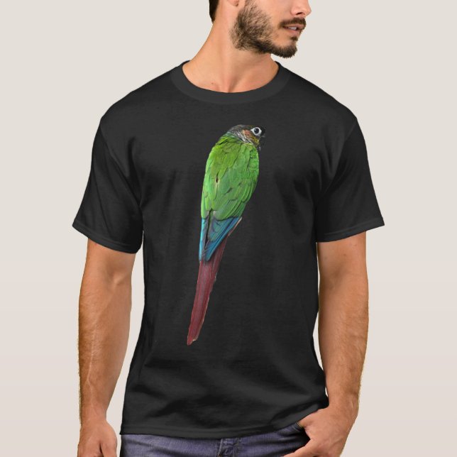 Camiseta Green Cheure Conure Conure Parrot Bird Green Cheek (Frente)
