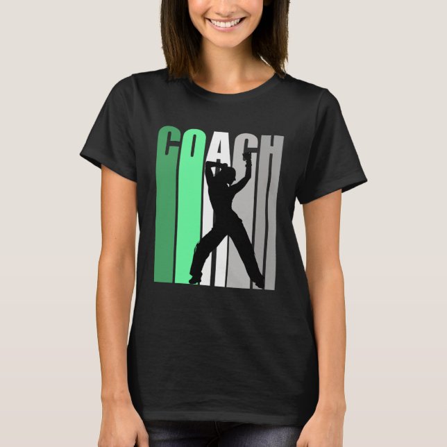 Camiseta Green Coach Of Dance Instructor Dance Pretty Teach (Frente)