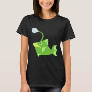 Camiseta Green Color Deep Sea Angler Fish