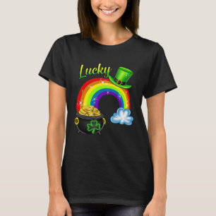 Camiseta Green Four Leaf Clover Dia de São Patrício Irish S