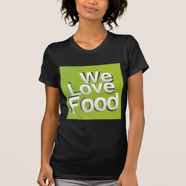 Camiseta Green Grub Club: Nós Heart Comida (Frente)