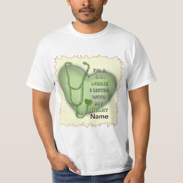 Camiseta Green Heart CNA Nurse (Frente)