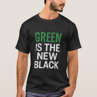CAMISETA GREEN IS THE NEW BLACK