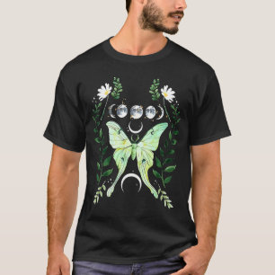 Camiseta Green Luna Moth Witchy Dark Academia Moon Gothic C
