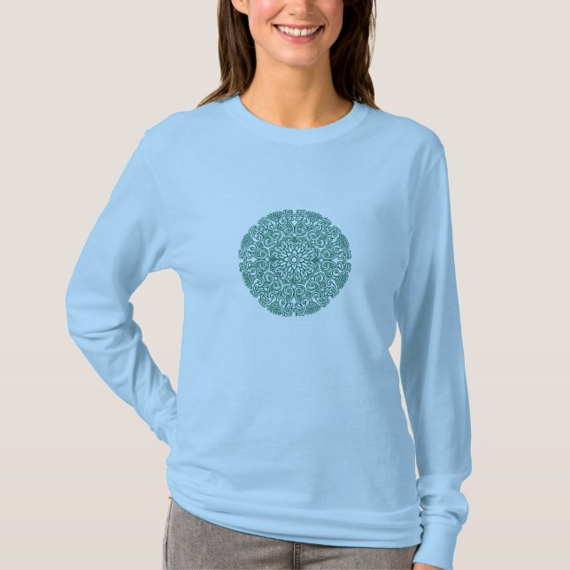 Camiseta Green Mandala (Frente)