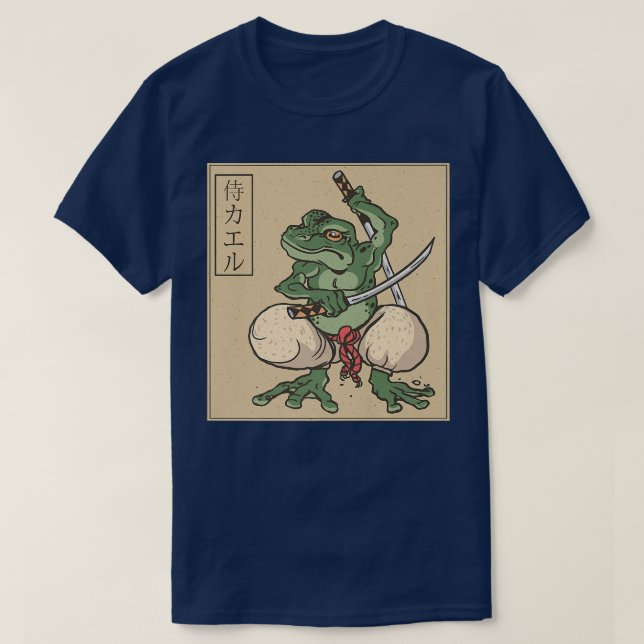 Camiseta Green Ninja Frog  Samurai  (Frente do Design)
