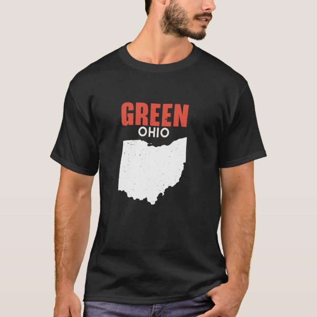 Camiseta GREEN Ohio EUA State America Viagem Ohioan (Frente)