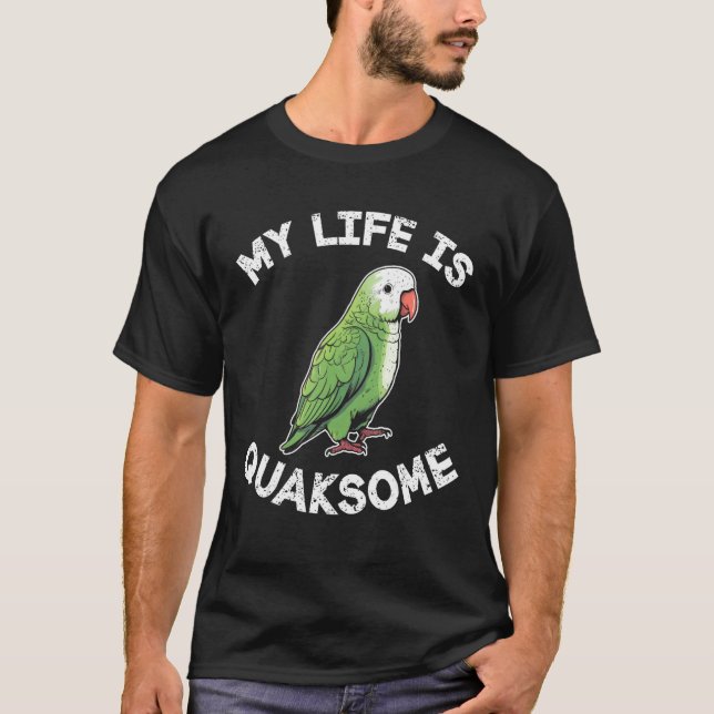 Camiseta green quaker parrot (Frente)