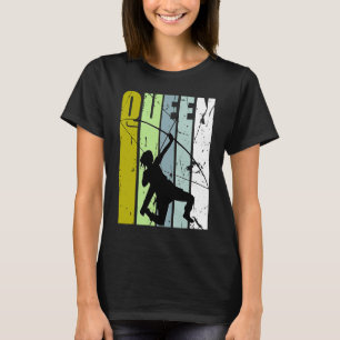 Camiseta Green Retro Archery Queen Birthday Competição Tea